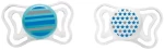 Chicco Πιπίλα Physio Forma Light, Όλο σιλικόνη Blue/White Stripes Stars 6-16m 2τμχ
