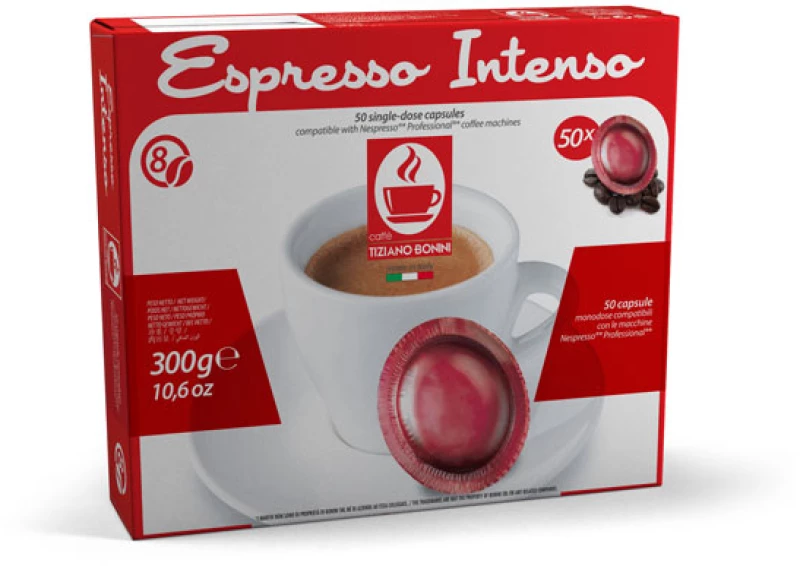 Tiziano Bonini Intenso Nespresso PROFESSIONAL συμβατές κάψουλες - 50 τεμ.