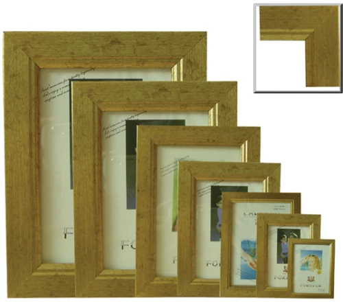 Πλαστική κορνίζα χρυσή επιτραπέζια 15Χ20 10401051