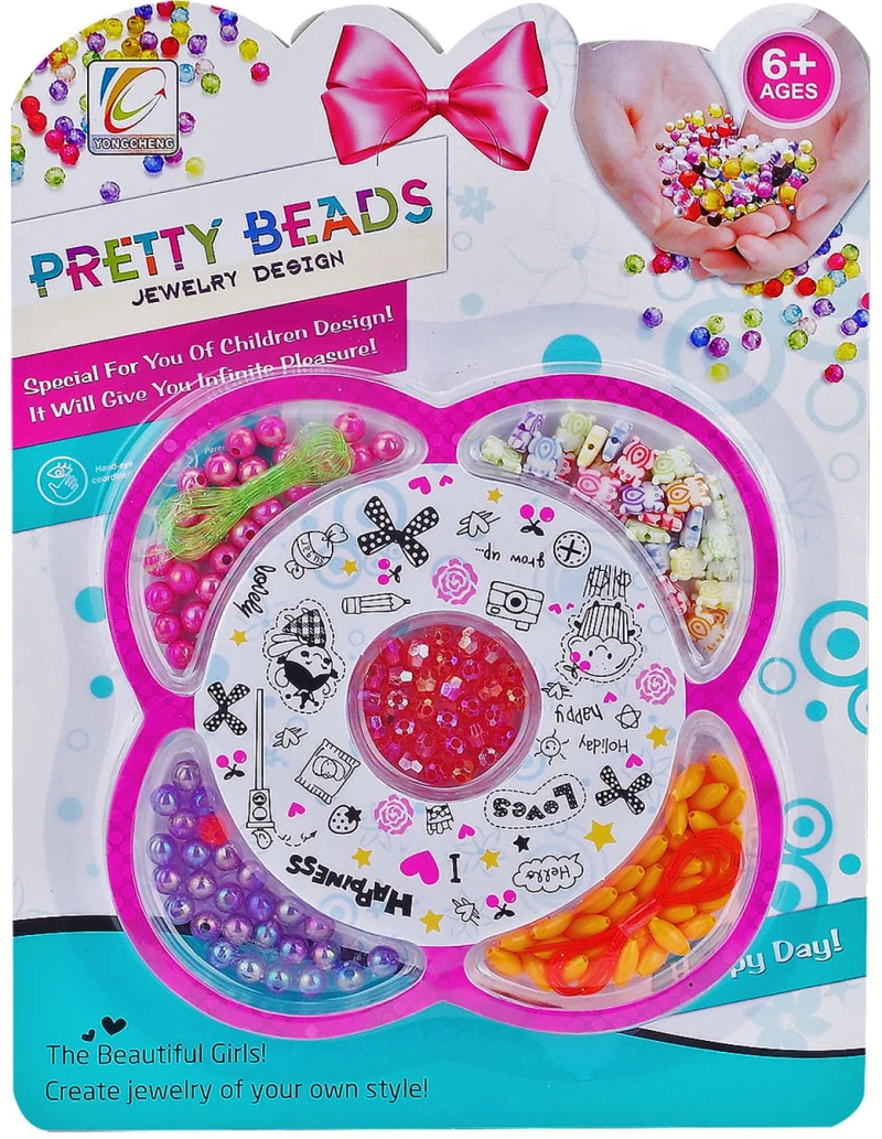 ΚΑΡΤΕΛΑ ΧΑΝΤΡΕΣ PRETTY BEADS 21x28cm ToyMarkt 971194