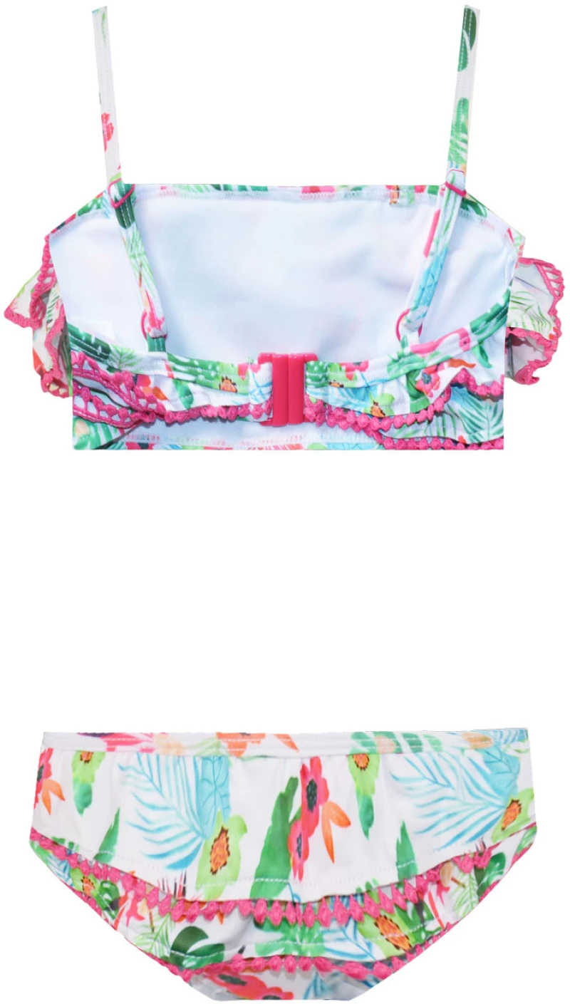 Μπικίνι "Tropical Flamingo" λευκό (Λευκό)