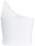 Μπλούζα crop top "Fran" λευκή (Λευκό)