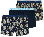 Σετ Boxer 3τμχ "Colorful Calaveras" μπλε οργανικό βαμβάκι (Μπλε)
