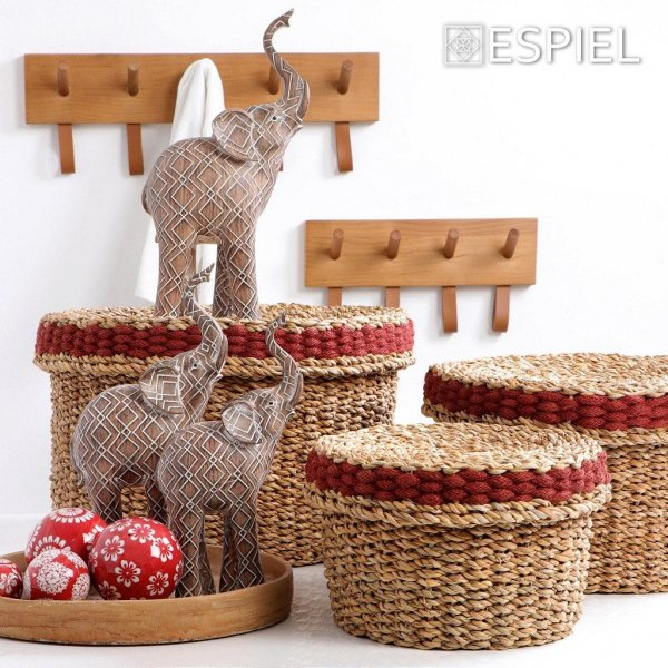 Διακοσμητικό "Ελέφαντας" Polyresin Μπεζ 18.5x9.5x35Εκ