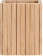 Θήκη Οδοντόβουρτσας Bamboo Essentials Τετράγωνη 8.3x6.5x10.3cm Estia