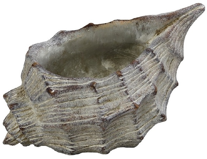 Κασπώ Τσιμεντένιο Κοχύλι Μπεζ 23.5x16x13.5Εκ