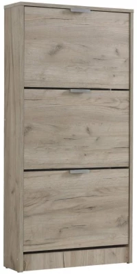 Παπουτσοθήκη Base 13 Grey Oak 58x18x119εκ