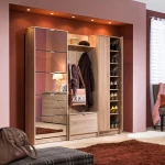 Παπουτσοθήκη Hugo 25 Grey Oak Με Καθρέφτη 67x28x191.5εκ