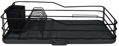 Πιατοθήκη Μονή Μεταλλική 43x31Εκ Μαύρη