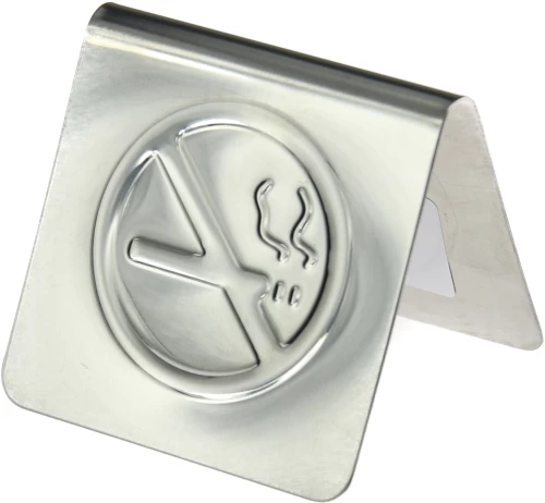 Ταμπελάκι Ανοξείδωτο "No Smoking" 6εκ