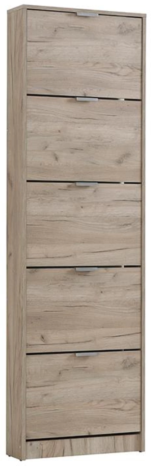 Παπουτσοθήκη Base 15 Γκρι Oak 58x18x191.5εκ