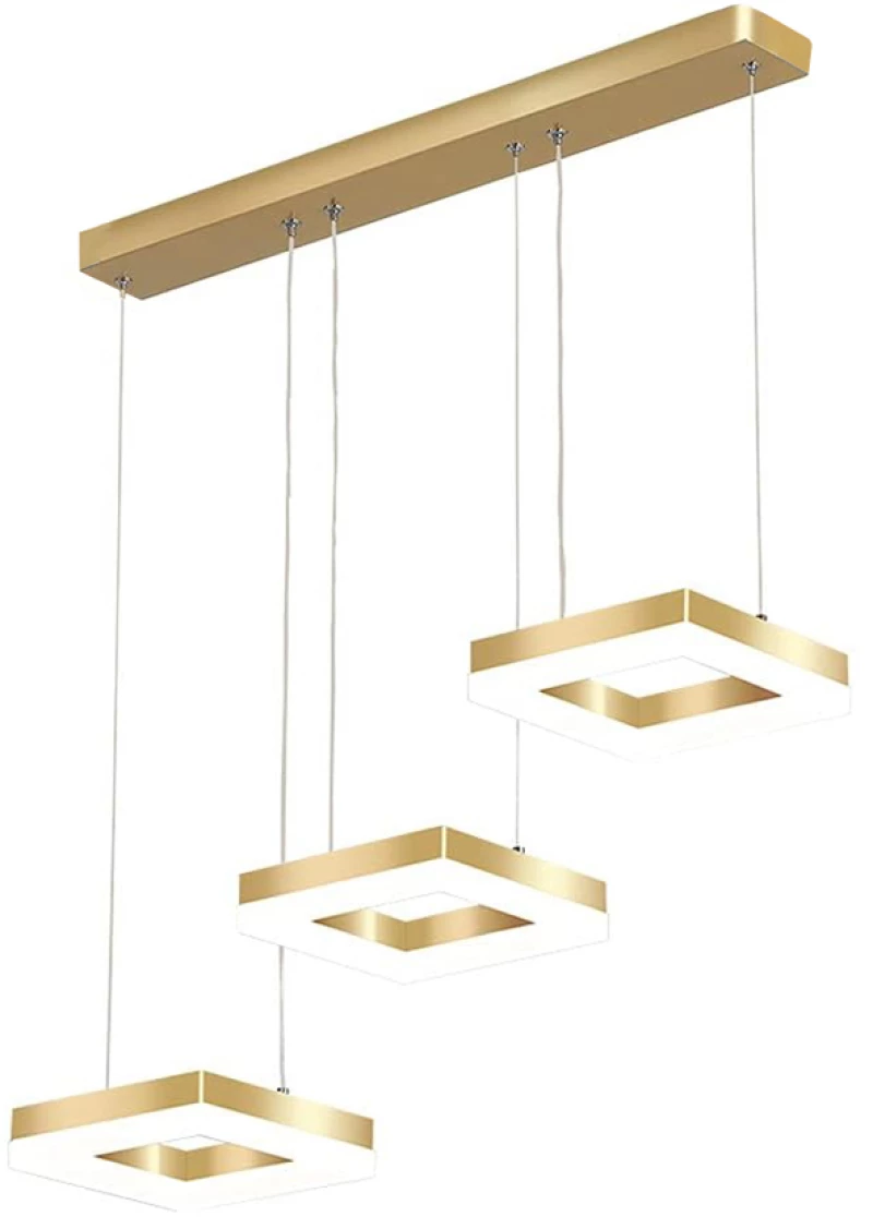 POWERTECH LED φωτιστικό οροφής HLL-0101  35W  70x120cm  χρυσό