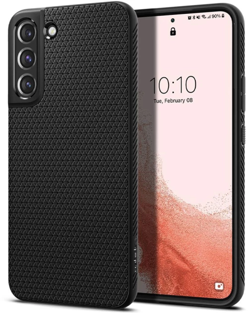 Θήκη Spigen Liquid Air Matte Black - Samsung Galaxy S22 5G (ACS03987)