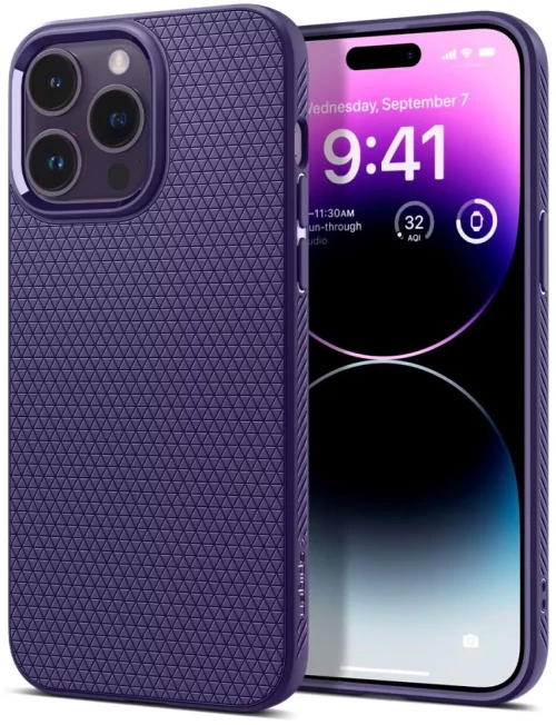 Θήκη Spigen Liquid Air Deep Purple-Apple iPhone 14 Pro (ACS05578)