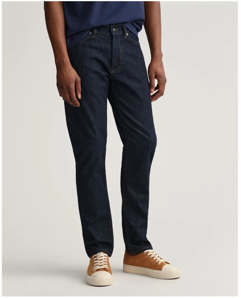 JEANS GANT HAYES SLIM-MID RISE BLUE