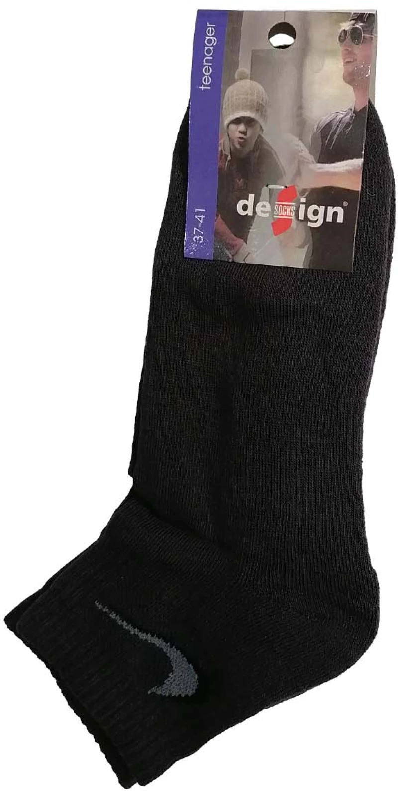 ΕΦΗΒΙΚΗ ΗΜΙΚΟΝΤΗ ΚΑΛΤΣΑ ΓΙΑ ΑΓΟΡΙ DESIGN 622 2502 - ΑΝΘΡΑΚΙ