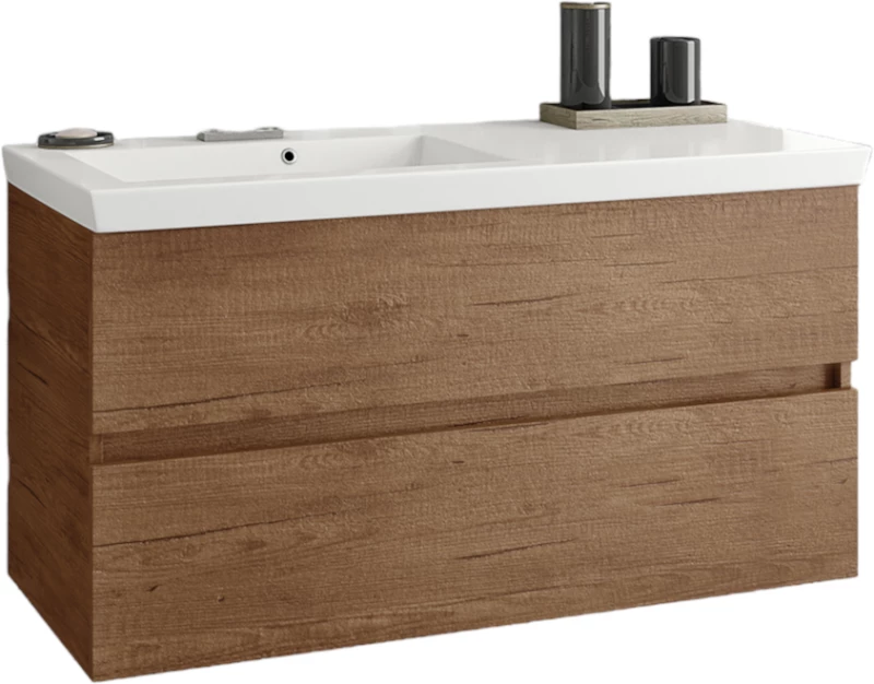 Luxus 100 Pl Wood - Βάση Επίπλου Με Νιπτήρα (100x44)
