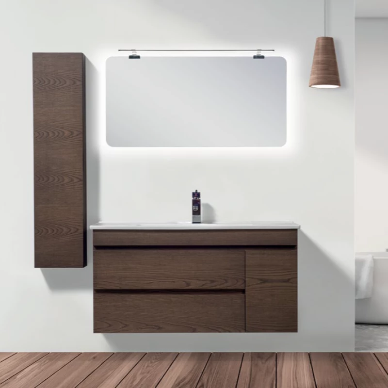 Dual K 100 - Βάση Με Νιπτήρα & Καθρέπτη Led