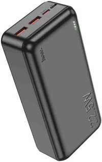 Power Bank Hoco J101B Astute 30000mAh USB 22.5W USB-C 20W 5V/3A LED Ένδειξη Μπαταρίας Μαύρο