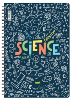 338171 Next trends Science τετράδιο σπιράλ 17x25εκ. 2θεμ., 70φ. (ΣΕΤ 3 ΤΕΜΑΧΙΩΝ)