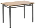 340131 ΤΡΑΠΕΖΙ DEXTER PAKOWORLD ΔΡΥΣ-ΠΟΔΙ ΓΚΡΙ ΣΦΥΡΗΛΑΤΟ 100X60X77ΕΚ