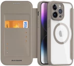 Dux Ducis Skin X Pro case Θήκη για iPhone 14 Pro Max MagSafe magnetic flip case beige*