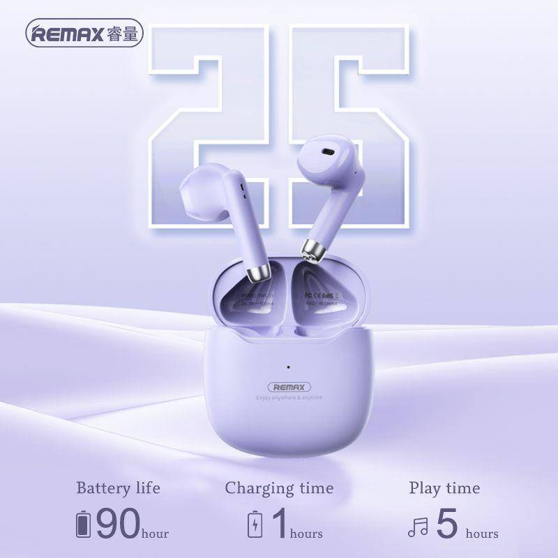 Remax TWS-19 Earbud Bluetooth Handsfree PURPLE*