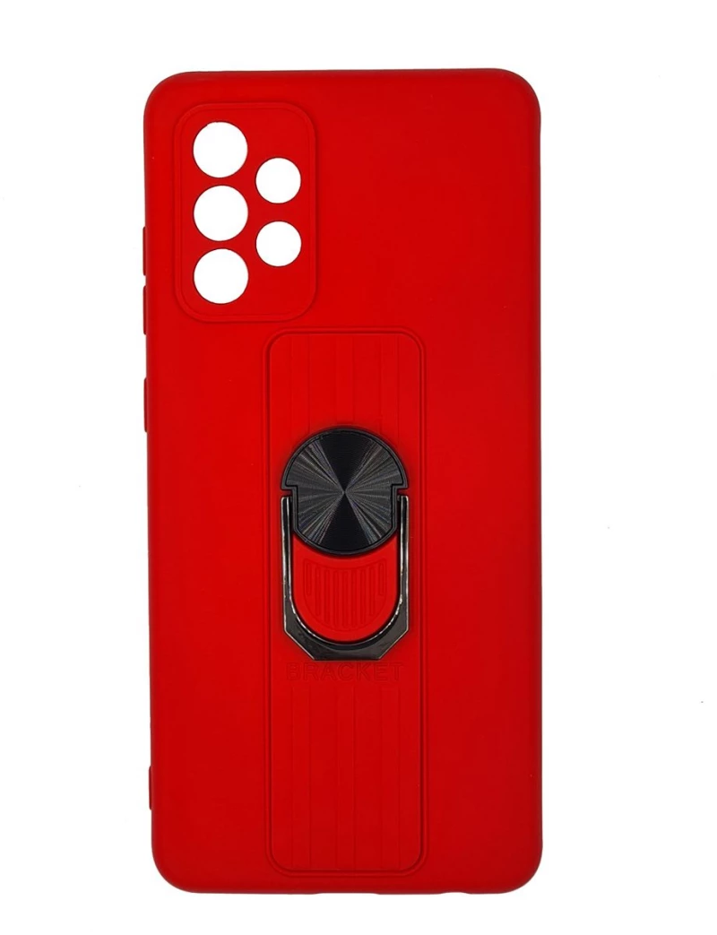 Ring Case Silicone Case with Finger Grip and Stand Θήκη για Samsung Galaxy A33 5G Red*