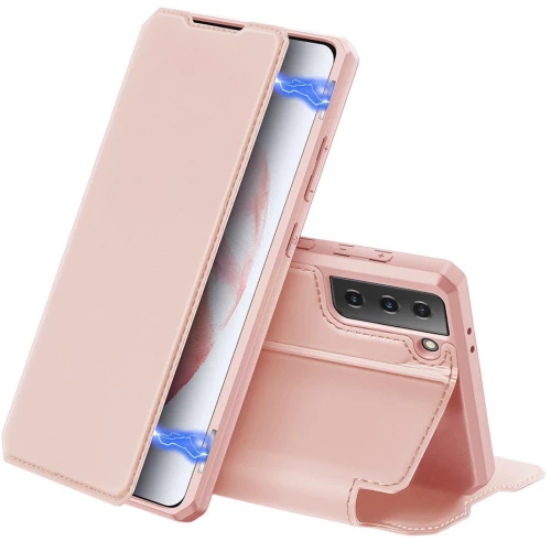 DUX DUCIS Skin X Bookcase type case Θήκη για Samsung Galaxy S21 5G pink