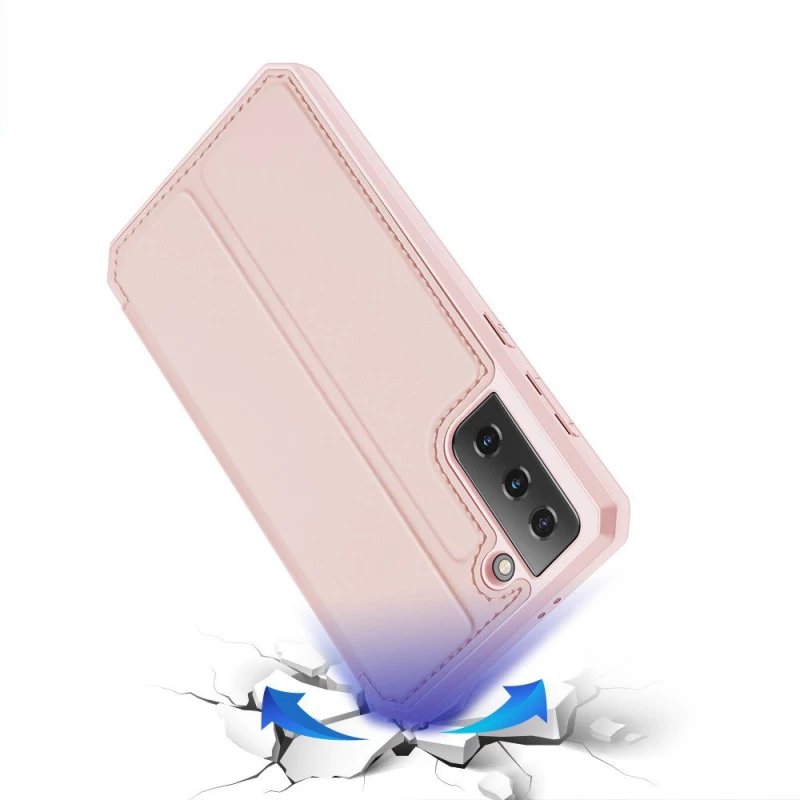 DUX DUCIS Skin X Bookcase type case Θήκη για Samsung Galaxy S21 5G pink