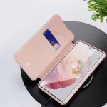 DUX DUCIS Skin X Bookcase type case Θήκη για Samsung Galaxy S21 5G pink