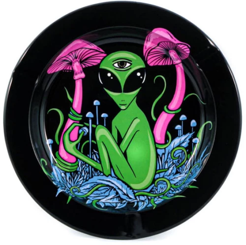 Μεταλλικό Τασάκι - Σχέδιο Mushroom Alien