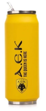 Estia Travel Cup ΑΕΚ BC Ποτήρι Θερμός με Καλαμάκι 500ml