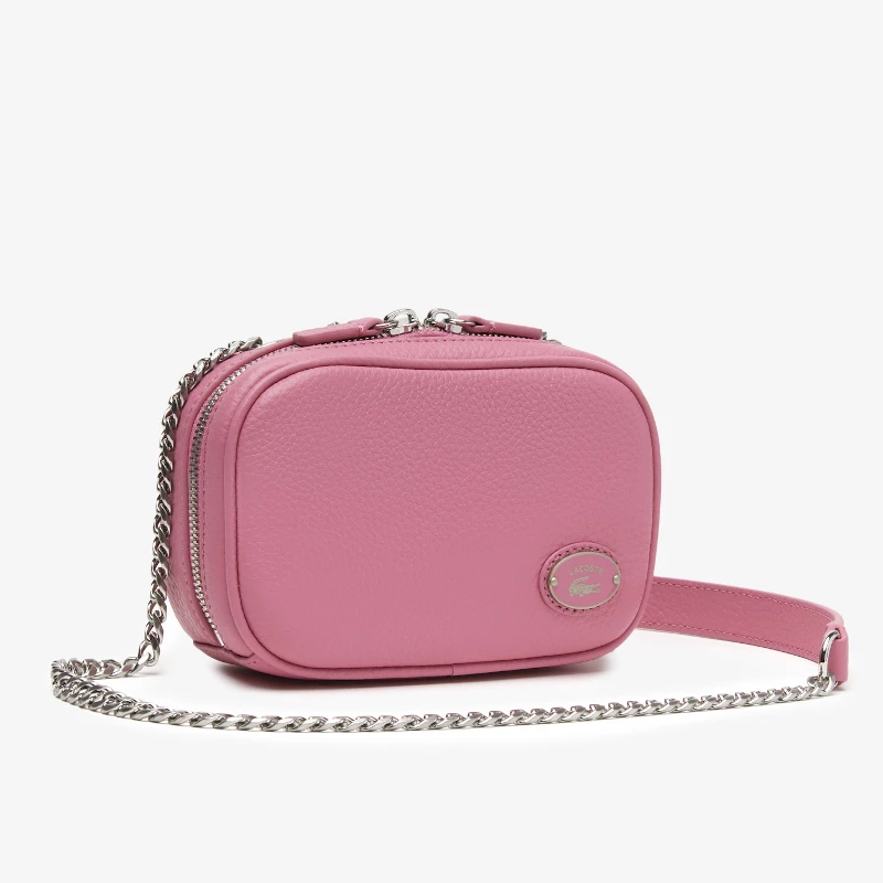 Γυναικεία τσάντα Lacoste Top Grain Leather Square Shoulder Bag