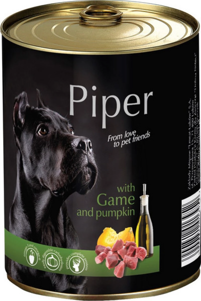Κονσέρβα Σκύλου Piper with Game and Pumpkin (Κυνήγι & Κολοκύθα) 800gr