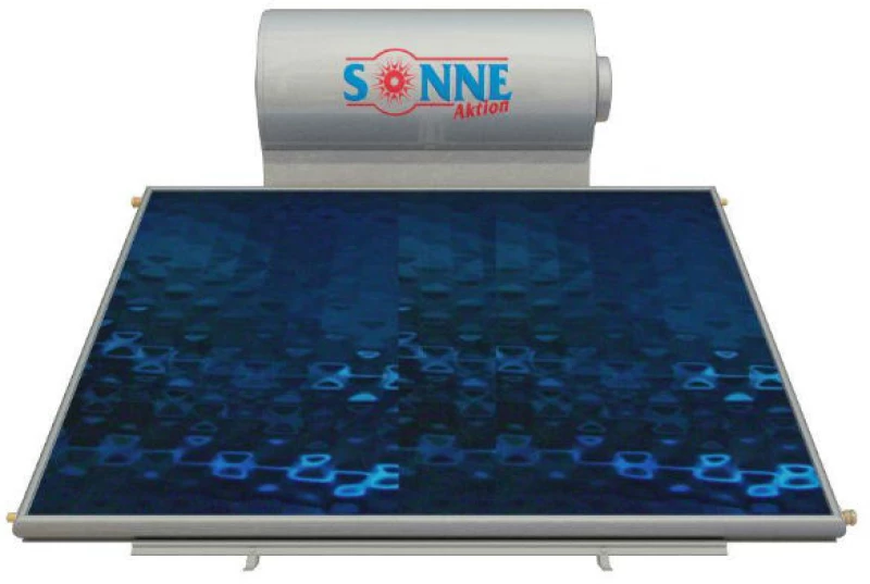 Sonne aktion Ηλιακός Θερμοσίφωνας atlas glass διπλής 160 lt με 1 οριζόντιο επιλεκτικό συλλέκτη ATLAS 1x2.30m²