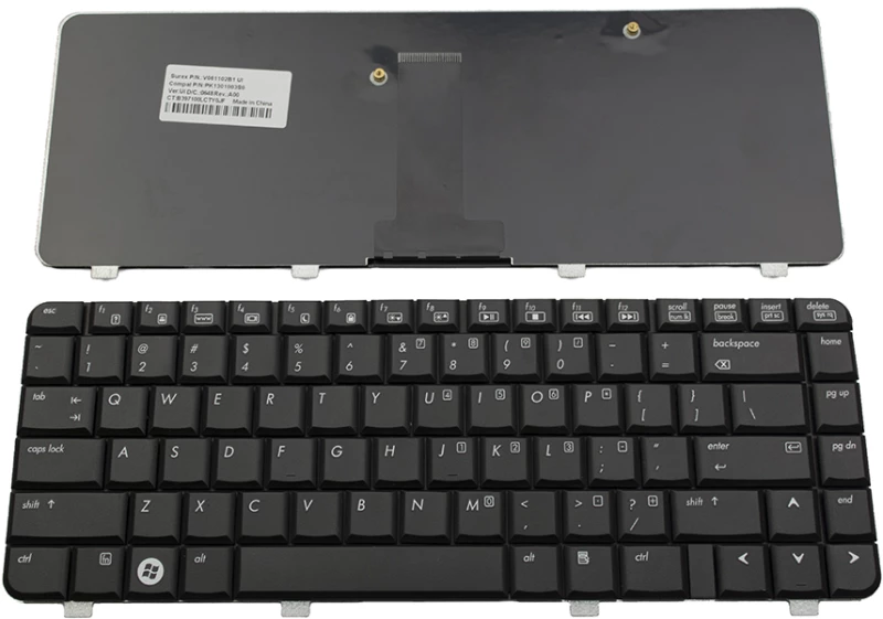 Πληκτρολόγιο Laptop keyboard για HP 500 (510*) 520 Black US