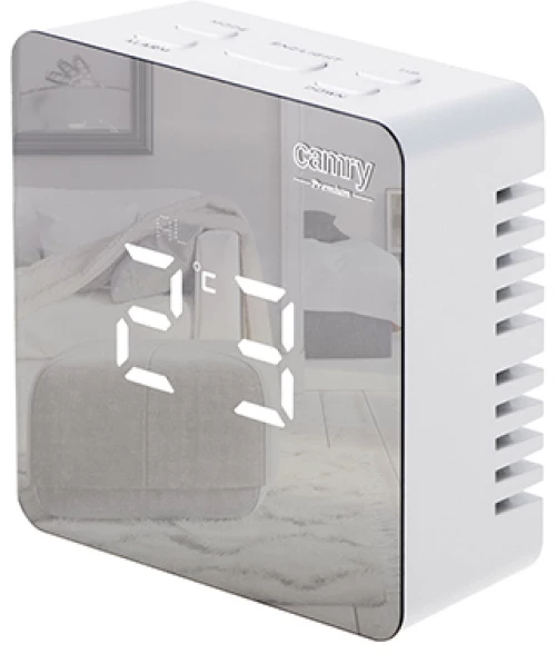 CAMRY LED ALARM CLOCK WHITE