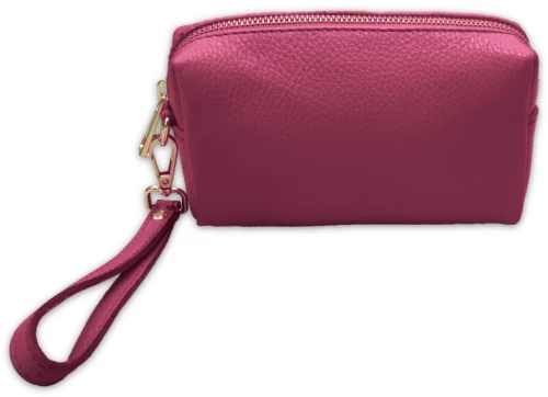 Δερμάτινο τσαντάκι νεσεσέρ pouch Yiasu Φούξια
