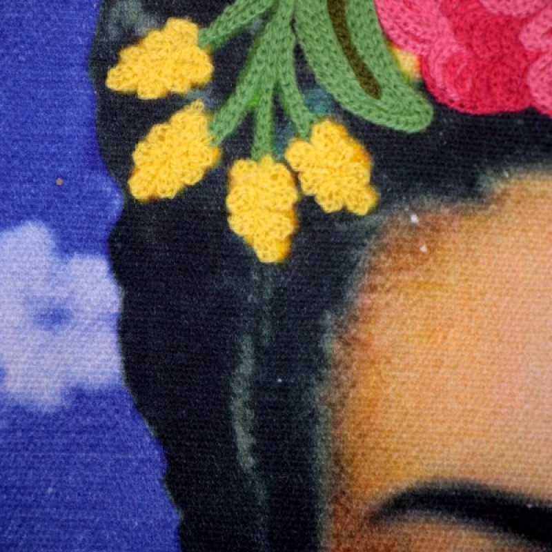 ΤΣΑΝΤΑ FRIDA ΚAHLO ΜΠΛΕ ΚΕΝΤΗΜΕΝΗ