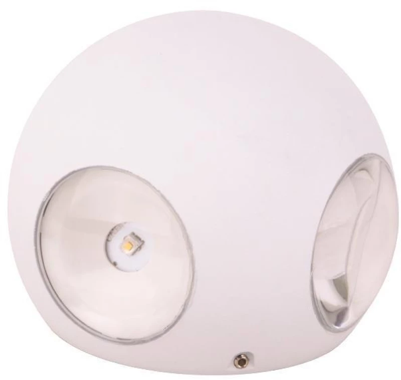 ΦΩΤΙΣΤΙΚΟ ΤΟΙΧΟΥ ΣΤΡΟΓΓΥΛΟ LED 8W Φ100X94 3000K IP65 ΛΕΥΚΟ PLUS