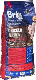 Brit Premium By Nature Adult L - dry dog food - 15kg