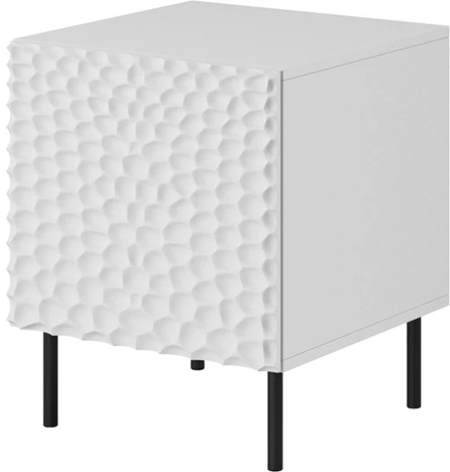 HOLE bedside table 2 pcs. 44x40.5x53.5 cm white matt