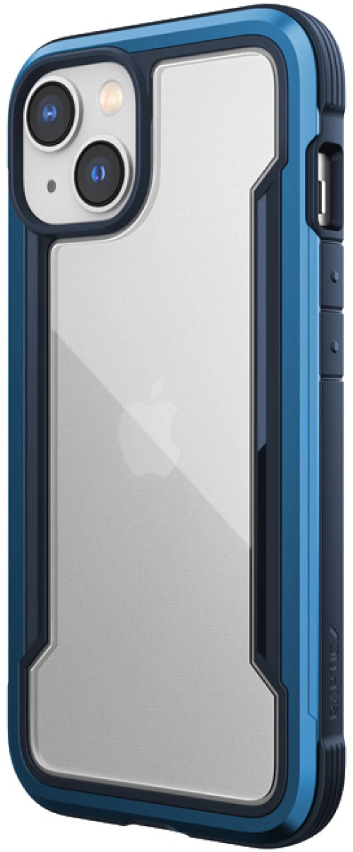 X-Doria Raptic Shield - Aluminum Case for iPhone 14 (Drop-Tested 3m) (Marine Blue)