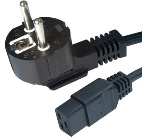 Gembird Type F/C19 1.8m Black Power plug type F C19 coupler