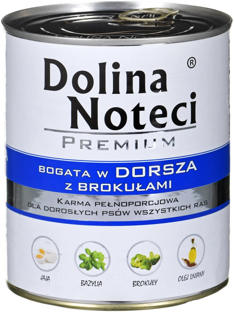 DOLINA NOTECI Premium Rich in cod and broccoli - wet dog food - 800 g