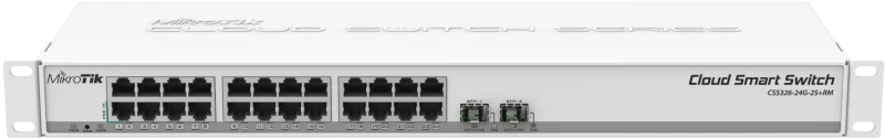 Mikrotik CSS326-24G-2S+RM network switch Managed Gigabit Ethernet (10/100/1000) Power over Ethernet (PoE) 1U White