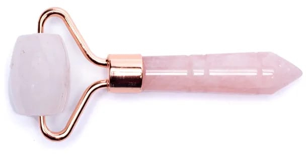 Ρολό για μασάζ προσώπου από Ροζ Χαλαζία Anti-Aging Face Roller Rose Quartz