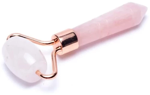 Ρολό για μασάζ προσώπου από Ροζ Χαλαζία Anti-Aging Face Roller Rose Quartz