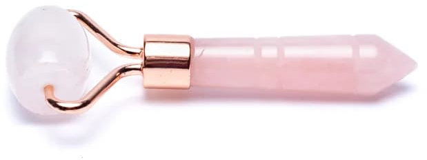 Ρολό για μασάζ προσώπου από Ροζ Χαλαζία Anti-Aging Face Roller Rose Quartz